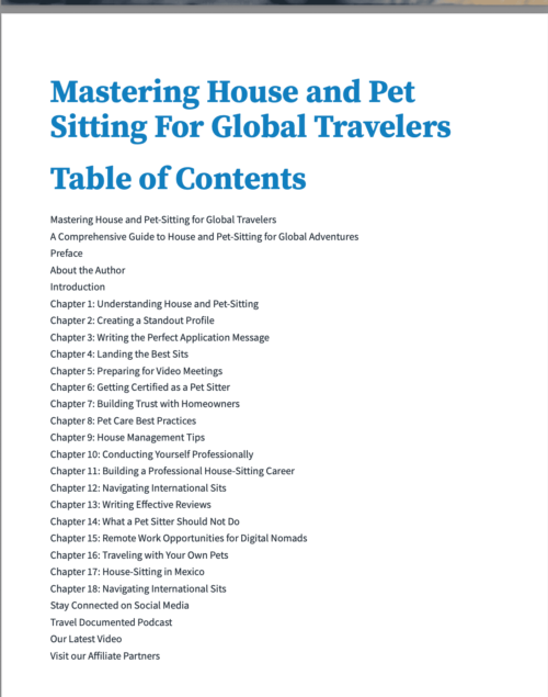 Mastering House and Pet-Sitting for Global Travelers eBook - Image 4