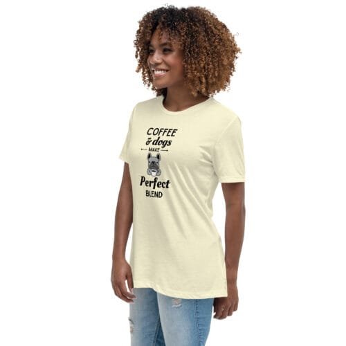 Coffee and Dogs - Women's Relaxed T-Shirt - Image 2